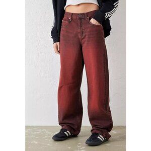 Urban Outfitters BDG Burgundy Tinted Jaya Baggy Boyfriend Jeans